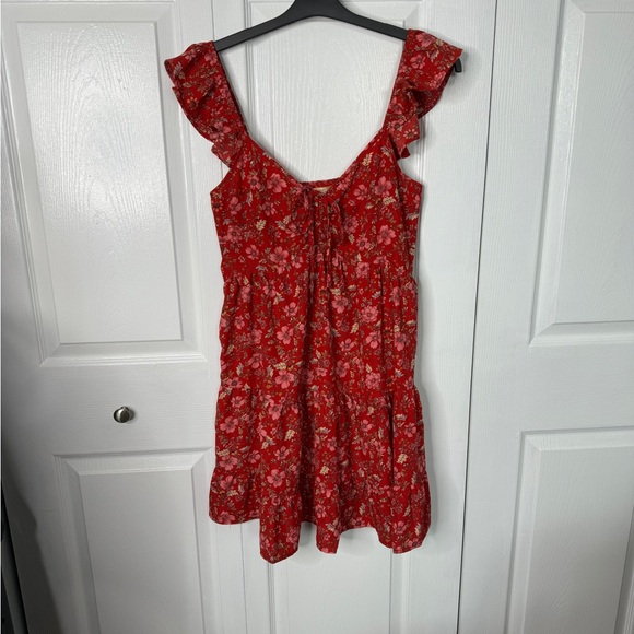 Band of the free red floral tiered babydoll dress - Picture 2 of 6